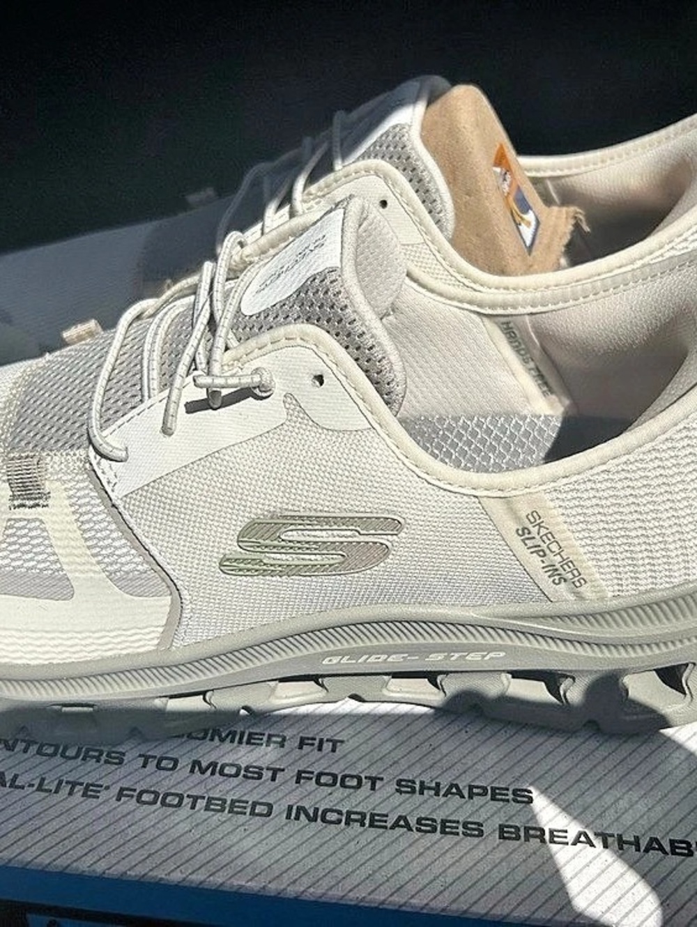 Skechers Relaxed Fit Air-Cooled Memory Foam Men's Sneakers US 9.5 White NWT